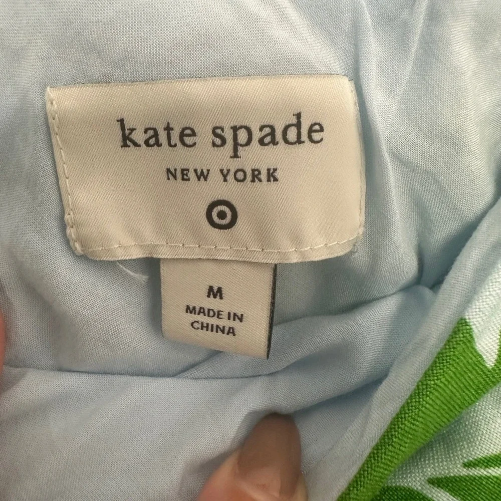 kate spade Green and White Floral Midi Skirt
